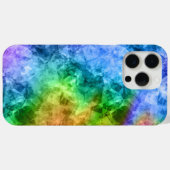 くしゃくしゃの青いテクスチャ Case-Mate iPhoneケース (裏面 (横))