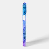 くしゃくしゃの青いテクスチャ Case-Mate iPhoneケース (裏面 / 右)