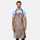 くしゃくし素朴た紙 エプロン (着用した状態)