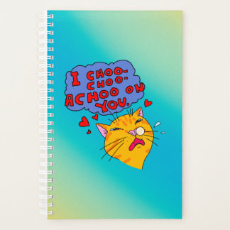 くしゃみオレンジ猫おもしろい文字 プランナー手帳