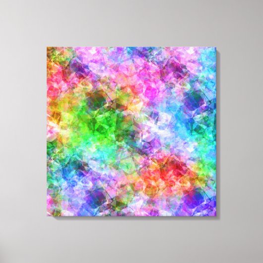 くしゃみカラフルした食感 キャンバスプリント (正面)