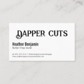 くし切りと鋏 名刺 (裏面)