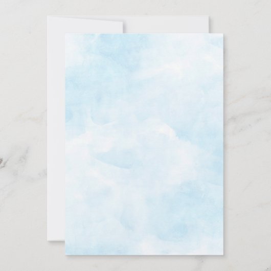 くじらの赤ちゃんが生まれる!ベイビーシャワーの招待状 招待状 (裏面)