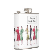 "くすくす笑い水" 20年代の俗語ジャズ年齢のフラッパー フラスク (右)