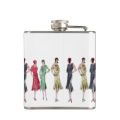 "くすくす笑い水" 20年代の俗語ジャズ年齢のフラッパー フラスク (裏面)