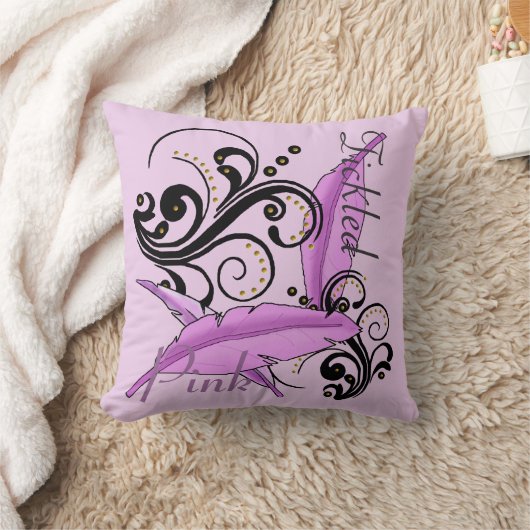 くすぐったピンク色の乳がん寛解枕 クッション (ブランケット)