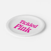 くすぐったピンク ペーパープレート (アングル)