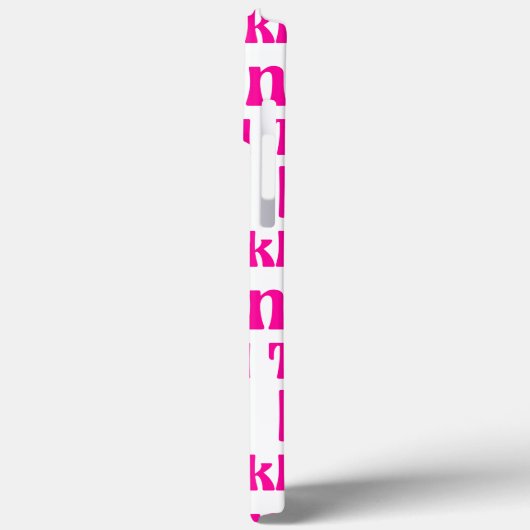 くすぐったピンク Case-Mate iPhoneケース (裏面 / 左)