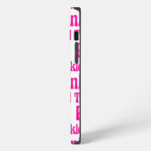 くすぐったピンク iPhoneケース (左側面)