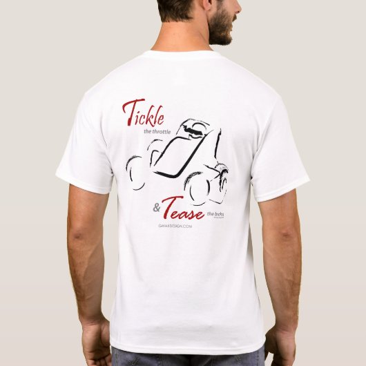 くすぐって+からかって 背中 Tシャツ (裏面)