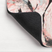 くすぐられたピンクのマウスパッド マウスパッド (コーナー)