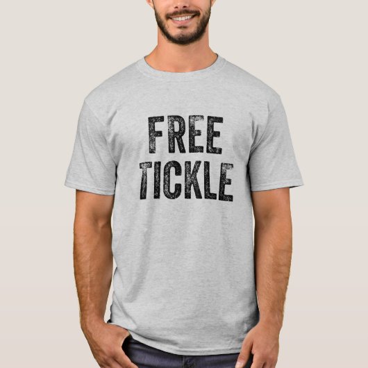 くすぐりのTシャツを放して下さい Tシャツ (正面)