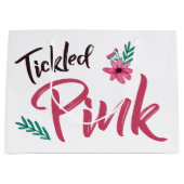 くすぐりピンクベビーシャワー抱き枕 ラージペーパーバッグ (正面)