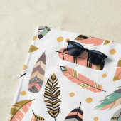 くすぐり模様ボホフェザー ビーチタオル (インサイチュ)