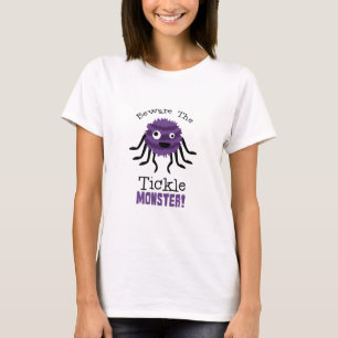 くすぐり魔物に気を付ける Tシャツ
