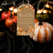 くすみフラワー カラメルベージュ サンクスギビング ギフトタグ