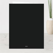 くすんだゴシック スカルが痛んだサンタ帽をかぶる カード (裏面)