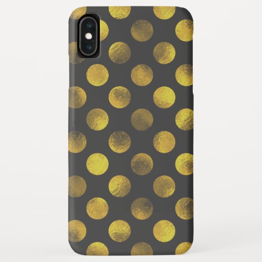 くすんだゴールドの水玉 Case-Mate iPhoneケース (裏面)