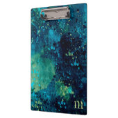 くすんだターコイズと黄色 クリップボード (左)