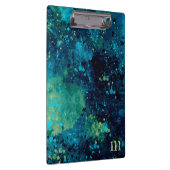 くすんだターコイズと黄色 クリップボード (右)