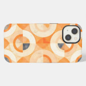 くすんだテラ幾何学模様 iPhoneケース (裏面横)