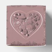 くすんだバラ色の「ありがとう」 フェイバーボックス (上部)