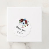 くすんだ埃っぽい青結婚い花 フェイバータグ (インサイチュ)