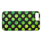 くすんだ緑の水玉 Case-Mate iPhoneケース (裏面(横))