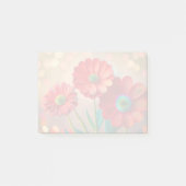 くすんだ赤いデイジーの花 ポストイット (正面)