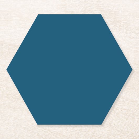 くすんだ青、ほのかな青、色褪せた翡翠色、 ペーパーコースター (正面)