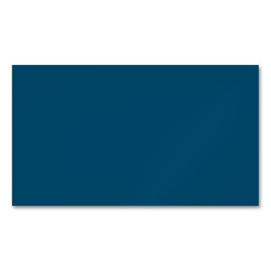 くすんだ青、濃い青、色あせた翡翠 マグネット名刺 (正面)