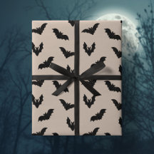 くすんだ黒い不気味なハロウィンのコウモリのヴィンテージ