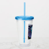 くず製本屋「フクロウが一晩中擦り切る」 アクリルタンブラー (右)