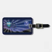 くず製本屋「フクロウが一晩中擦り切る」 ラゲッジタグ (正面横)