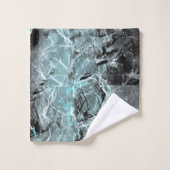 くず風変わりれた緑色のテクスチャ バスタオルセット (ウォッシュタオル)