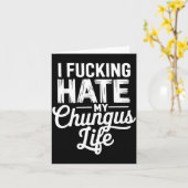 くそったれな人生はもう嫌だ、面白い カード (黄色い花)