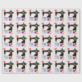 くそったれ縫い縫い縫い縫いヴィンテージ裁縫機 ラッピングペーパー (フラット)