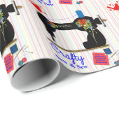 くそったれ縫い縫い縫い縫いヴィンテージ裁縫機 ラッピングペーパー (ロールコーナー)