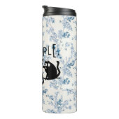 くそったれ 人 おかしい メェオ 黒猫 タンブラー (回転右)