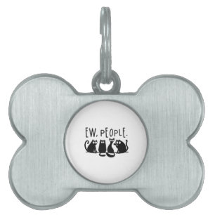 くそったれ 人 おかしい メェーメェ 黒猫 ペットネームタグ