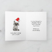 くそったれ、面白いクリスマスカード カード (内部)