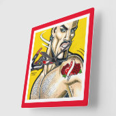 くそっ！ スクエア壁時計 (傾斜)