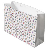 くそ、人の面白い猫ちゃん 黒猫 ラージペーパーバッグ (裏面アングル)