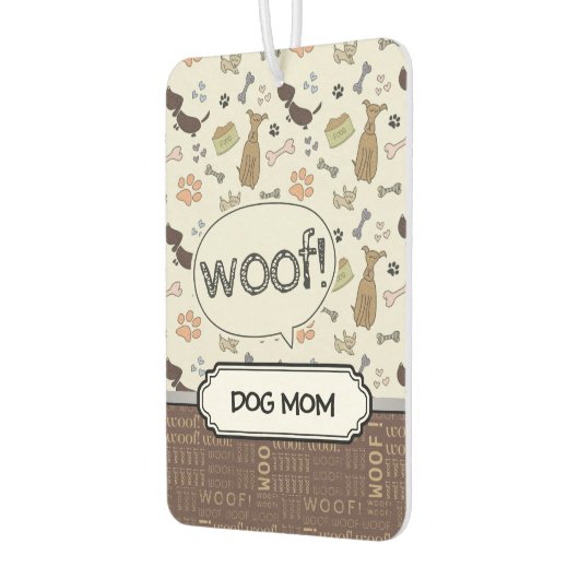 くそ!犬の恋人 – 子犬のパターパーソナライズされたン カーエアーフレッシュナー (左)