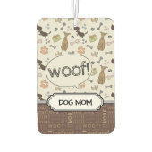 くそ！犬の恋人 – 子犬のパターパーソナライズされたン カーエアーフレッシュナー (裏面)