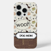 くそ!犬の恋人 – 子犬のパターパーソナライズされたン Case-Mate iPhoneケース (裏面)