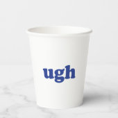 くそ、青と白のくだらないパーティー 紙コップ (裏面)