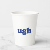 くそ、青と白のくだらないパーティー 紙コップ (正面)