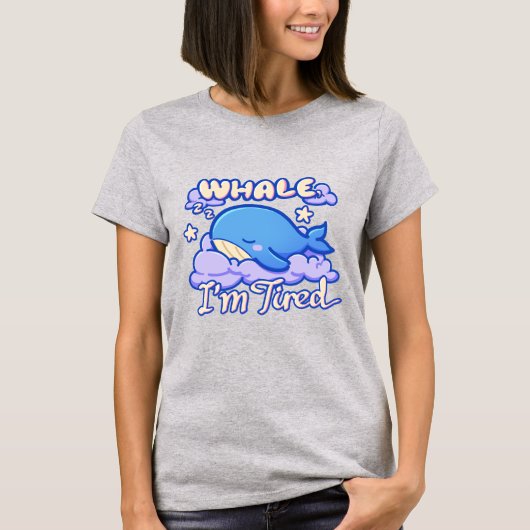 くたびれたクジラ Tシャツ (正面)