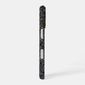 くたびれた二重黄色線 iPhone 16ケース (右側面)